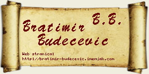 Bratimir Budečević vizit kartica